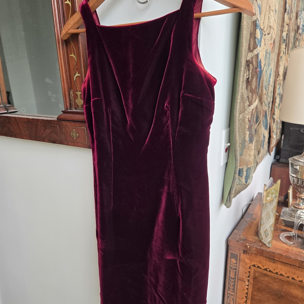 Ann Taylor Deep Burgundy Sheath Dress